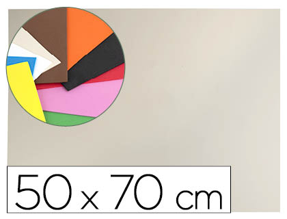 GOMA EVA LIDERPAPEL 50X70 CM 60GR 1,5 MM ESPESSURA BEGE
