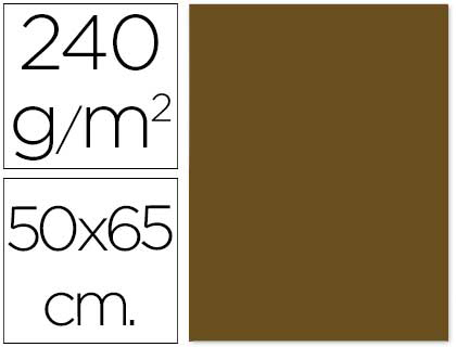 CARTOLINA LIDERPAPEL 50X65 CM 240 GR CASTANHO CLARO ESCOLAR