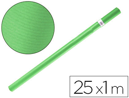 PAPEL KRAFT LIDERPAPEL ROLO VERDE 25X1 MT 65 GR