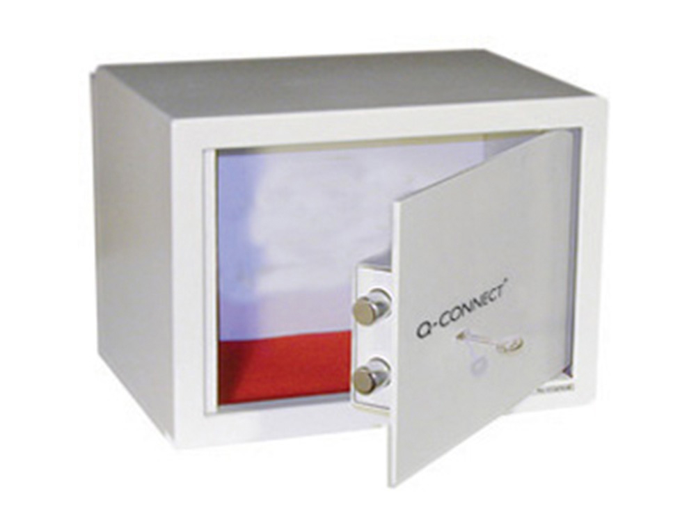COFRE Q-CONNECT CAPACIDADE 10L COM ACESSORIOS PARA FIXAR NA PAREDE OU SOLO FECHO COM DUPLO PASSADOR 296X140X196MM