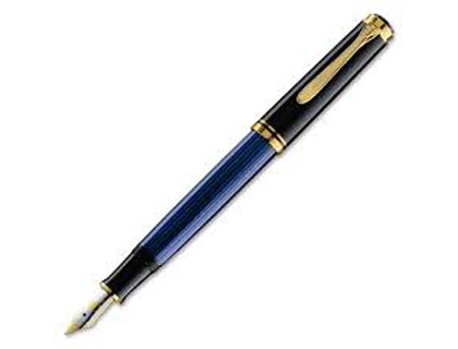 CANETA PELIKAN M805 PRETO/AZUL APARO EF GIFT BOX G15