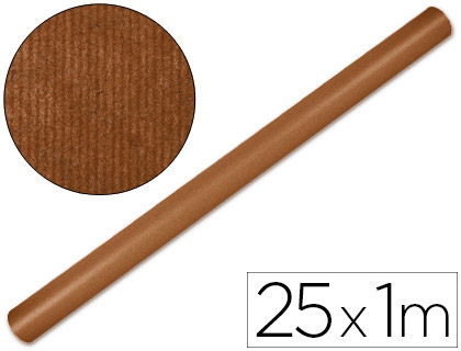 PAPEL KRAFT LIDERPAPEL ROLO CASTANHO FORTE 25X1 MT 65 GR