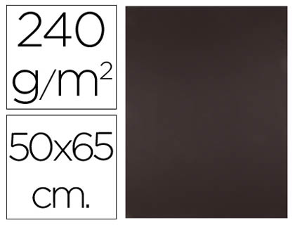 CARTOLINA LIDERPAPEL 50X65 CM 240 GR CASTANHO PACK DE 25 UNIDADES
