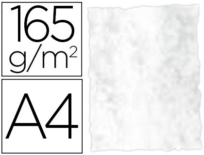 PAPEL DE COR LIDERPAPEL PERGAMINHO COM CANTOS A4 165 GR CINZA EMBALAGEM DE 25 FOLHAS