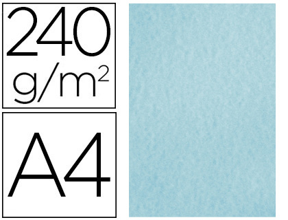 PAPEL DE COR LIDERPAPEL PERGAMINHO A4 240 GR AZUL EMBALAGEM DE 25 FOLHAS