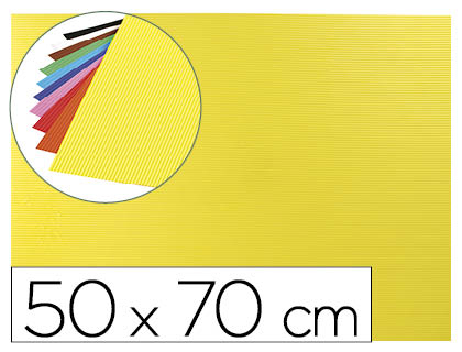 GOMA EVA ONDULADA LIDERPAPEL 50X70CM 2,2MM DE ESPESSURA AMARELO