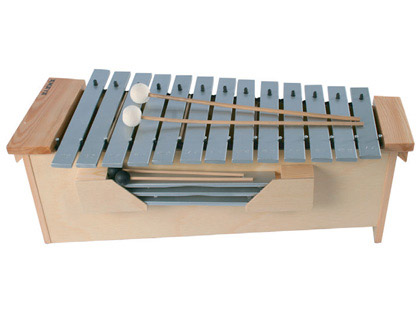 METALOFONE AMAYA C2-A3 COM PLACAS E BAQUETAS EM MADEIRA DE PINHO 90X30X40 MM