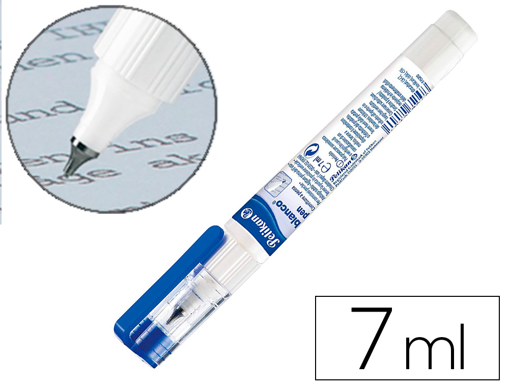 CORRETOR CANETA PELIKAN COM PONTA METALICA, 7 ML EXPOSITOR COM 12 UNIDADES