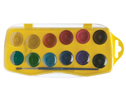 AGUARELAS PELIKAN JUNIOR 2,3 CM ESTOJO DE 12 UNIDADES