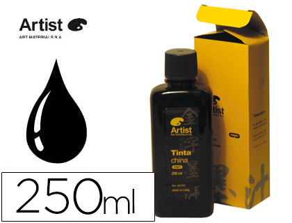 TINTA DA CHINA ARTIST PRETA FRASCO 250 ML
