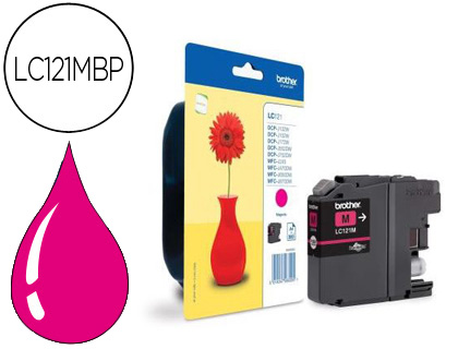 TINTEIRO BROTHER DCP-J132W/152W/552DW/752DW & MFC-J470DW/650DW/870DW MAGENTA -300 PAG