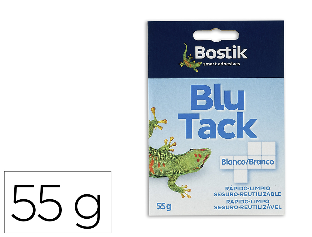 MASSA ADESIVA BOSTIK BLU TACK BRANCA CORTADA