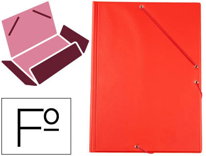 PASTA DE ELASTICOS LIDERPAPEL PLASTICO FOLIO ABA COR VERMELHO