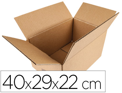 CAIXA PARA EMBALAR AMERICANA Q-CONNECT MEDIDAS 400X290X220 MM ESPESSURA CARTAO 5 MM
