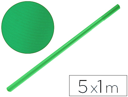 PAPEL KRAFT LIDERPAPEL ROLO VERDE MALAQUITA 5X1 MT 65 GR