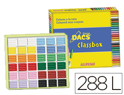 LAPIS DE CERA DACS CLASSBOX CAIXA DE 288 UNIDADES 12 CORES SORTIDAS