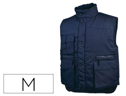 COLETE DETALPLUS MULTIBOLSOS CINTURA ELASTICA COR AZUL TAMANHO M