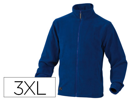 CASACO POLAR DELTAPLUS COM PUNHOS ELASTICOS E 2 BOLSOS COR AZUL TAMANHO XXXL