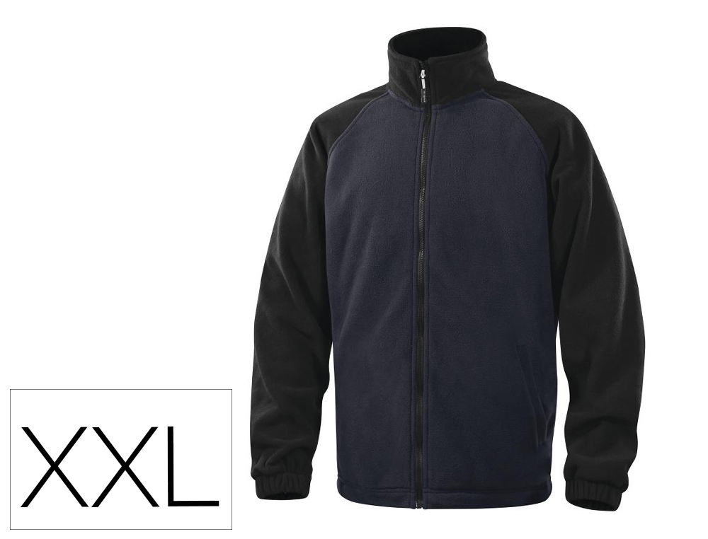 CASACO POLAR DELTAPLUS COM PUNHOS ELASTICOS E 2 BOLSOS COR AZUL TAMANHO XXL