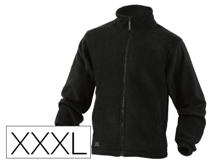 CASACO POLAR DELTAPLUS COM PUNHOS ELASTICOS E 2 BOLSOS COR PRETO TAMANHO XXXL