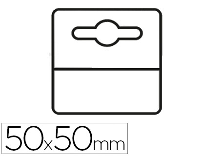 ETIQUETA PARA PENDURAR ADESIVA 3L OFFICE EM PVC 50X50 MM PACK DE 1000 UNIDADES