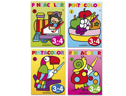 CADERNO PARA COLORIR PINTA COR 3-4