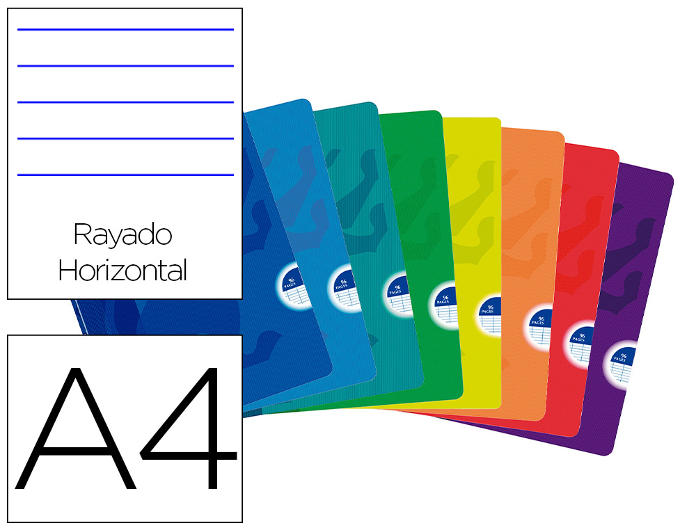CADERNO AGRAFADO OXFORD OPENFLEX DIN A4 48 F PAUTADO CORES SORTIDAS