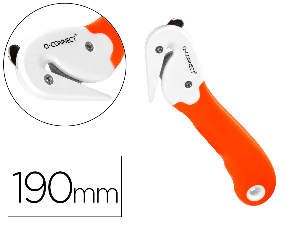 X-ATO Q-CONNECT COMBI DE SEGURANCA SX782N-1 COM LAMINA FIXA OCULTA PARA EVITAR CORTES BLISTER DE 1 UNIDADE