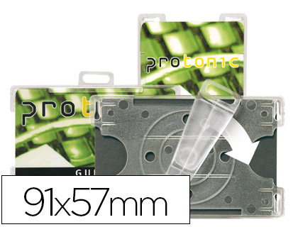 IDENTIFICADOR 3L OFFICE PARA CARTOES DE SEGURANCA 91X57 MM ROTACAO VERTICAL U HORIZONTAL PACK DE 10 UNIDADES