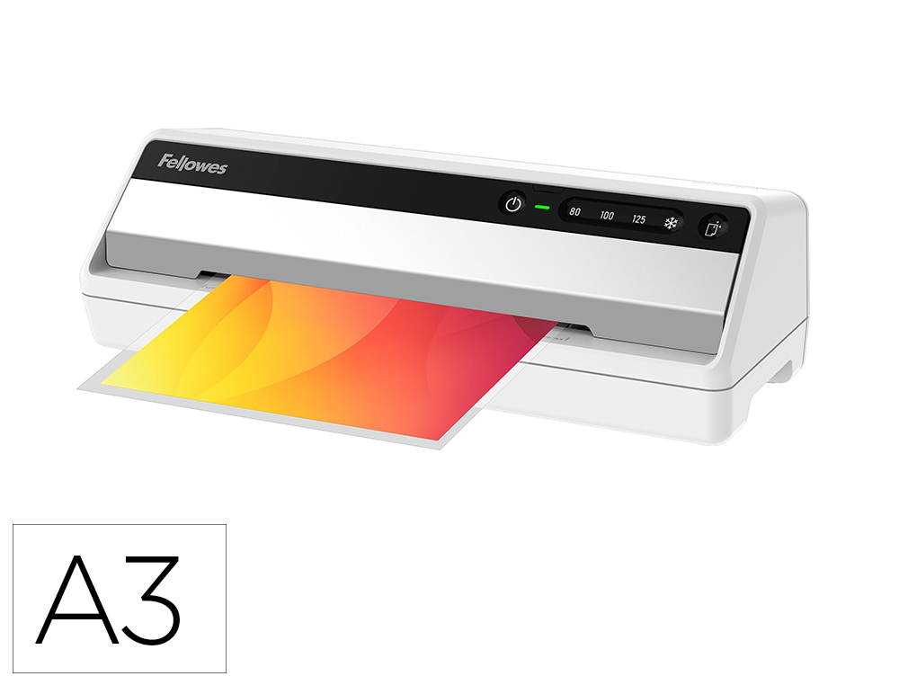 PLASTIFICADORA FELLOWES SATURN 3I DIN A3 2 ROLOS SISTEMA ANTI ENCRAVAMENTO ATE 125 MICRONS