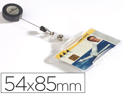 IDENTIFICADOR DURABLE COM CORDAO EXTENSIVEL USO VERTICAL/HORIZONTAL 54X85 MM