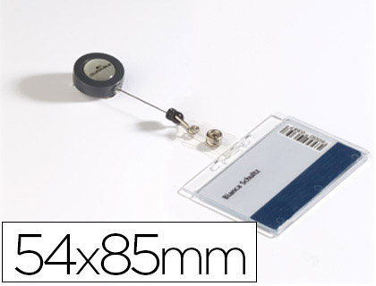 IDENTIFICADOR DURABLE COM CORDAO EXTENSIVEL USO VERTICAL/HORIZONTAL 54X85 MM