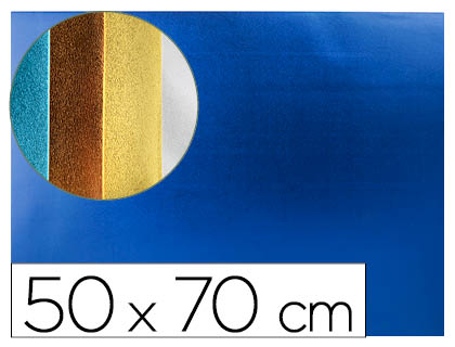 GOMA EVA LIDERPAPEL 50X70 CM ESPESSURA 2 MM METALIZADA AZUL