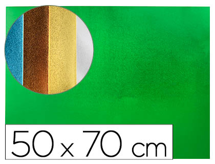 GOMA EVA LIDERPAPEL 50X70 CM ESPESSURA 2 MM METALIZADA VERDE