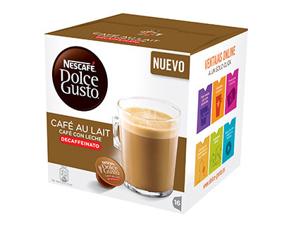 CAFE DOLCE GUSTO CAFE COM LEITE DESCAFEINADO MONODOSE CAIXA DE 16 UNIDADES