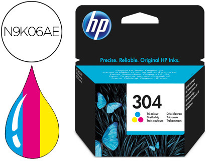 TINTEIRO HP N.304 DESKJET 3000 / 3720 / 3730 TRICOLOR 100 PAGINAS
