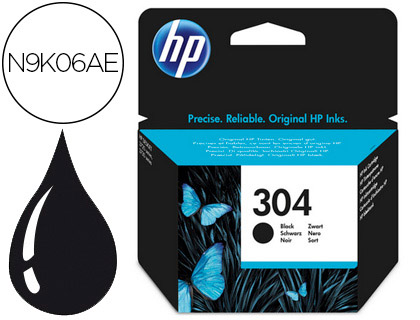 TINTEIRO HP N.304 DESKJET 3000 / 3720 / 3730 PRETO 120 PAGINAS