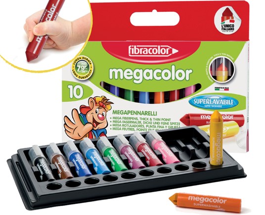 MARCADOR FIBRACOLOR MEGACOLOR C/10